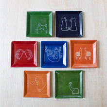 Load image into Gallery viewer, Square Animal Dish: Loving Dogs Square Dish