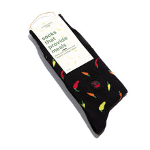 Load image into Gallery viewer, Socks that Provide Meals (Black Peppers) - Medium
