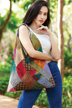 Load image into Gallery viewer, Kantha Silk Triangle Bags