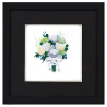 Load image into Gallery viewer, Quilled Hydrangea Wedding Bouquet Greeting Card