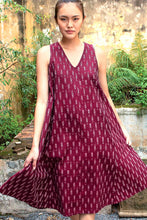Load image into Gallery viewer, Ikat Handloom Dresses : Steel Blue / L/XL