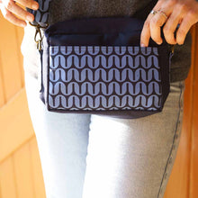 Load image into Gallery viewer, Small Crossbody - Retro Prints - Camera Bag Crossbody : Forest Green