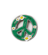 Load image into Gallery viewer, Bala Mani Beaded Peace Brooch Pin - Handmade