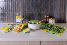 Load image into Gallery viewer, Bees Wrap Reusable Beeswax Food Wraps 3 Pack - Fresh Squeeze