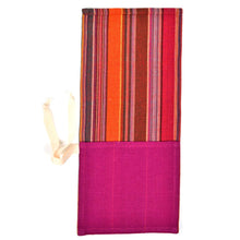 Load image into Gallery viewer, Zero Waste Artisan Made Utensil Wrap: Cobalt