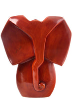 Load image into Gallery viewer, Brown Soapstone Elephant Bust Sculptures: RM44A Small Elephant