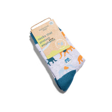 Load image into Gallery viewer, Kids Socks that Protect Elephants | Organic Cotton Kids Sock: Preschool