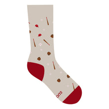Load image into Gallery viewer, Socks that Support Youth Sports - Small (Gray Baseballs)