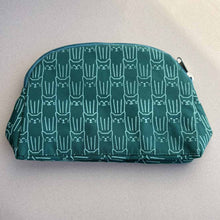 Load image into Gallery viewer, Cat Print Cosmetic Case - Gift for Cat Lovers - Fair Trade: Black