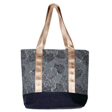 Load image into Gallery viewer, Sustainable Canvas Tote - Black Monstera
