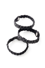 Load image into Gallery viewer, Black Braided Leather Bracelet from Kenya