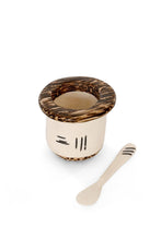 Load image into Gallery viewer, Coconut and Cow Bone Salt Cup with Spoon