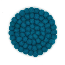 Load image into Gallery viewer, Solid Color Felt Ball Trivet : Purple