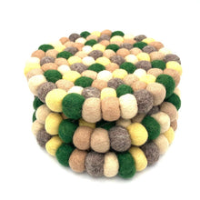 Load image into Gallery viewer, Autumn Felt Ball Trivet