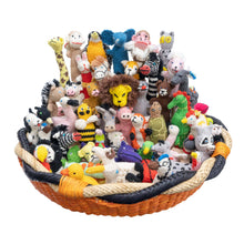 Load image into Gallery viewer, Animal Mix Organic Cotton Finger Puppet