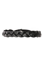 Load image into Gallery viewer, Black Braided Leather Bracelet from Kenya