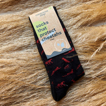 Load image into Gallery viewer, Socks that Protect Cheetahs - Small (Black Cheetahs)