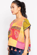 Load image into Gallery viewer, Cotton Kantha Crop Top