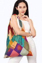 Load image into Gallery viewer, Kantha Silk Triangle Bags