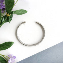 Load image into Gallery viewer, Textured Twig Cuff - Silver