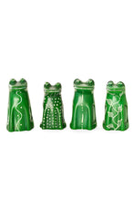 Load image into Gallery viewer, Googley Green Soapstone Frogs