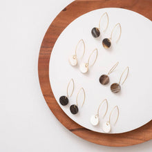 Load image into Gallery viewer, Simple Circle Earrings - Black