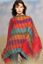 Load image into Gallery viewer, Kalya Wool & Cotton Shawl - Blue Multi