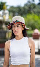 Load image into Gallery viewer, Natural Hemp Hat with Band Trim Edge