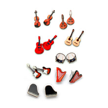 Load image into Gallery viewer, Musical Instrument Stud Earrings - Assorted