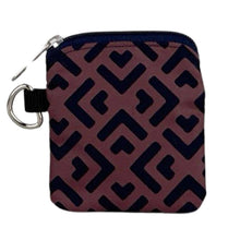 Load image into Gallery viewer, Fabric Earbuds Case - Earbuds Holder - Cute Tech Accessory -Navy Mauve