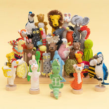 Load image into Gallery viewer, Animal Mix Organic Cotton Finger Puppet