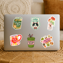 Load image into Gallery viewer, Thrifted & Thriving Sticker – Retro Vinyl for Vintage Lovers