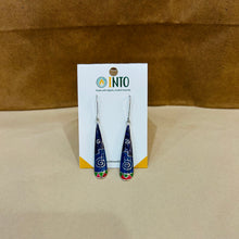 Load image into Gallery viewer, Andean Stone & Sterling Silver Earrings - Long Dangle