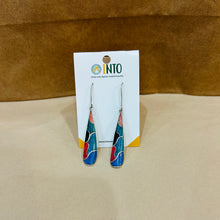 Load image into Gallery viewer, Andean Stone & Sterling Silver Earrings - Long Dangle