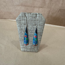 Load image into Gallery viewer, Andean Stone & Sterling Silver Earrings - Long Dangle
