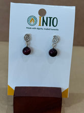 Load image into Gallery viewer, Tagua Sterling Pearl w/ Spiral Posts