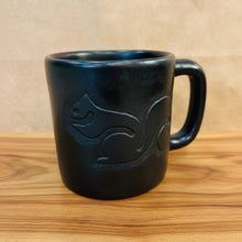 Load image into Gallery viewer, Black Ceramic Handled Mug with Etching