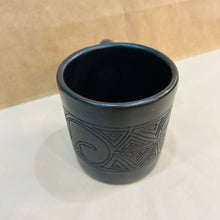Load image into Gallery viewer, Black Ceramic Handled Mug with Etching