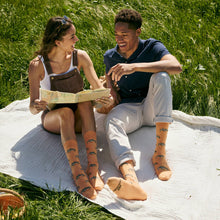 Load image into Gallery viewer, Socks that Protect Zebras - Small (Orange Zebras)