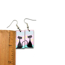 Load image into Gallery viewer, Atomic Cats Mid Century Style Dangle Earrings - Assorted