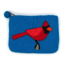 Load image into Gallery viewer, Cardinal Felt Coin Purse: Charcoal