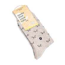 Load image into Gallery viewer, Socks that Save Cats (Gray Cats) - Small