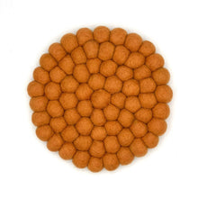 Load image into Gallery viewer, Solid Color Felt Ball Trivet : Purple