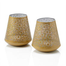 Load image into Gallery viewer, Starflower Metal Lanterns - Set of 2