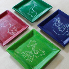 Load image into Gallery viewer, Square Animal Dish: Loving Dogs Square Dish