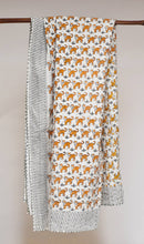 Load image into Gallery viewer, Kantha Block Printed Baby Blanket - Tiger