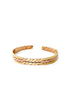 Load image into Gallery viewer, Classic Copper and Brass Twist Bracelet