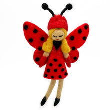 Load image into Gallery viewer, Ladybug Fairy Ornament: Meadow