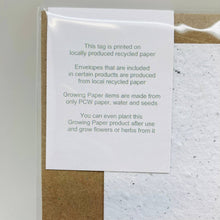 Load image into Gallery viewer, Growing Paper greeting card - Say Hi: Plastic Sleeve