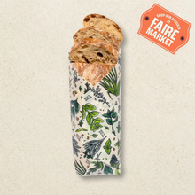 Load image into Gallery viewer, Bees Wrap Beeswax Reusable Bread Wrap - Herb Garden Print